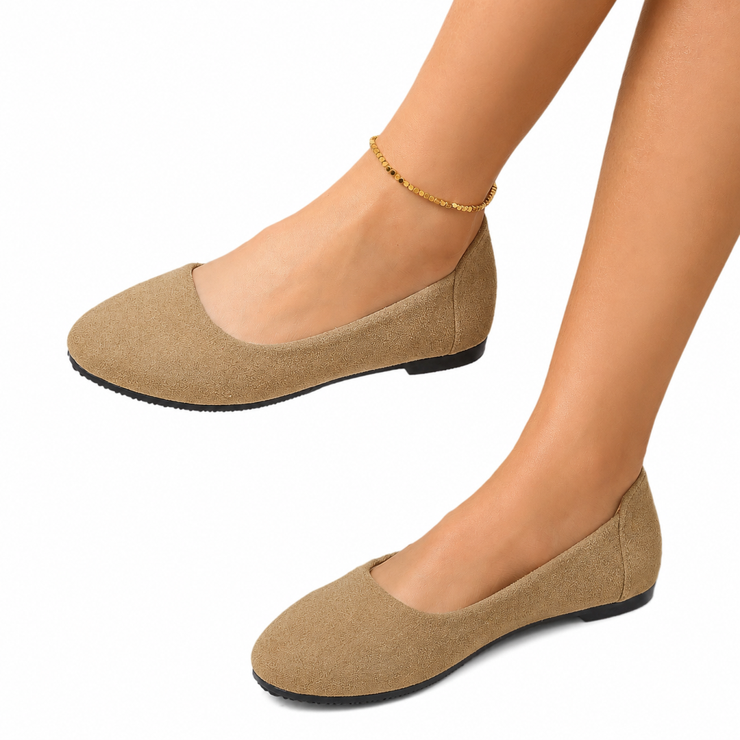 Liselotte | Damen Ballerinas Slip-On Runde Kappe