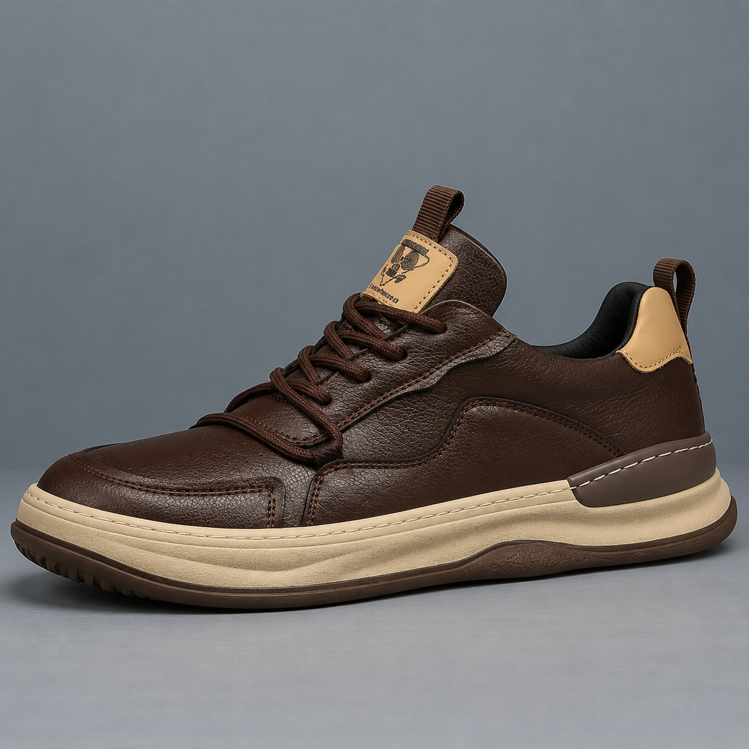 Grove | Herren Leder Sneaker Schnürschuhe Casual