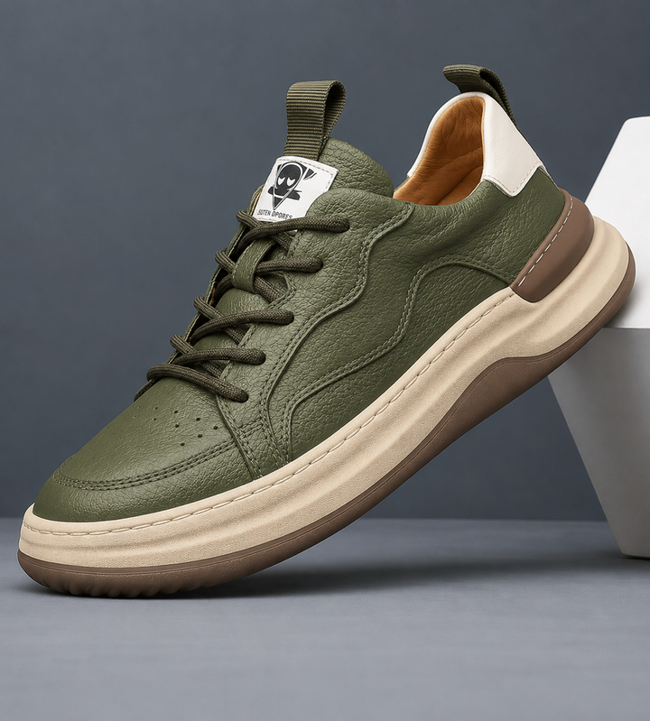 Grove | Herren Leder Sneaker Schnürschuhe Casual