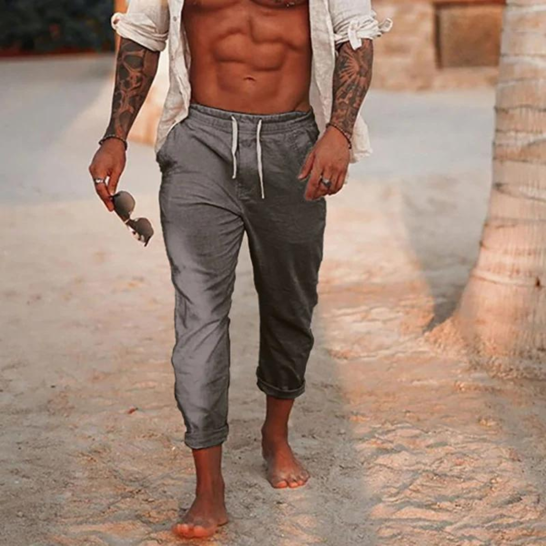 Diego | Herren hose Kordelzug Slim Fit Sommerhose