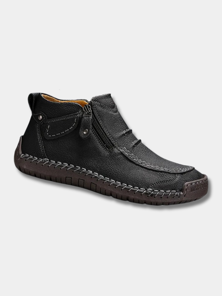 Bruno | Herren Leder Ankle Boots Reißverschluss Handgenäht