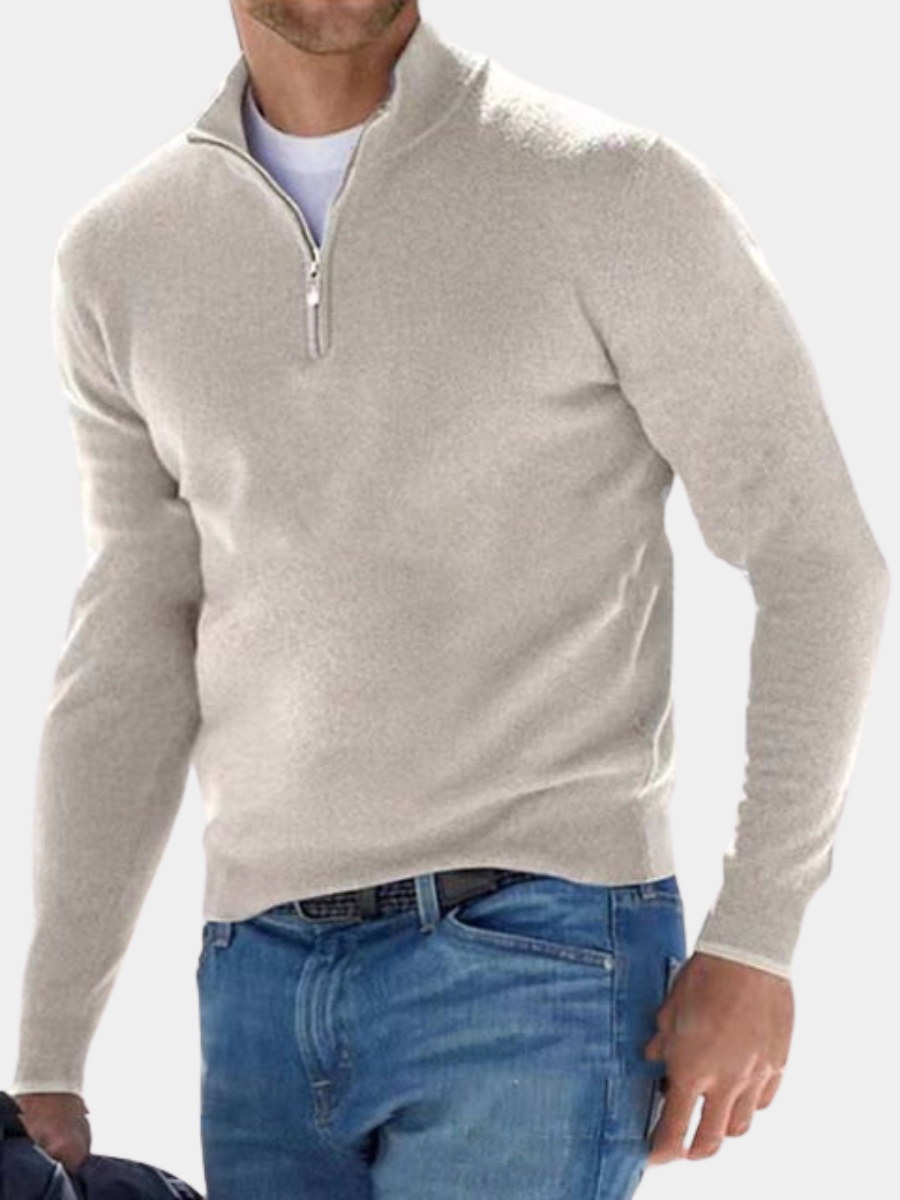 Pieter | Herren Troyer Pullover Half-Zip Slim