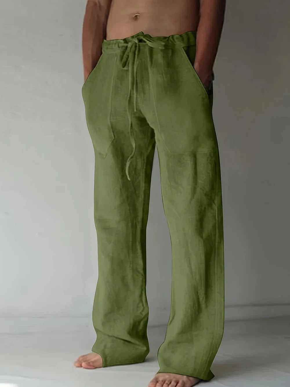 Arthur | Herren hose weit, Baggy Fit Sommerhose mit Kordelzug