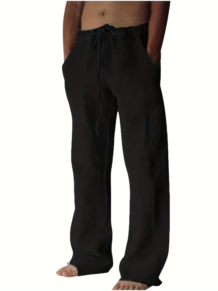 Arthur | Herren hose weit, Baggy Fit Sommerhose mit Kordelzug