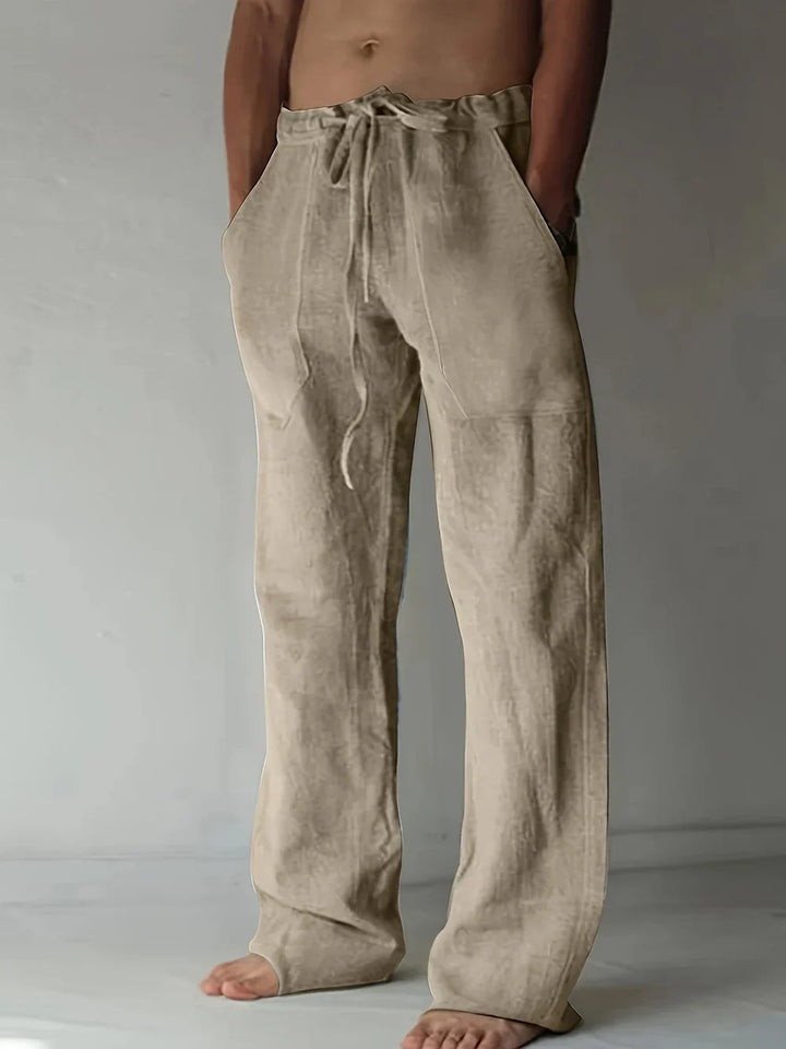 Arthur | Herren hose weit, Baggy Fit Sommerhose mit Kordelzug