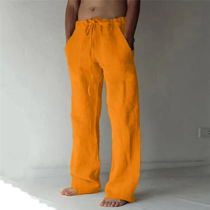 Arthur | Herren hose weit, Baggy Fit Sommerhose mit Kordelzug