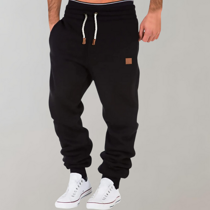 Kilvon | Herren Jogginghose mit Bündchen Freizeithose