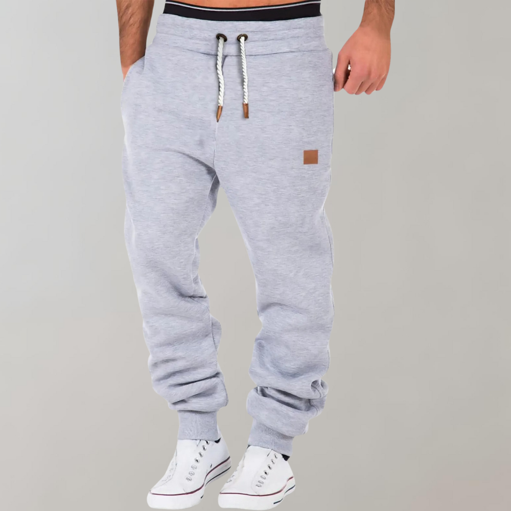 Kilvon | Herren Jogginghose mit Bündchen Freizeithose