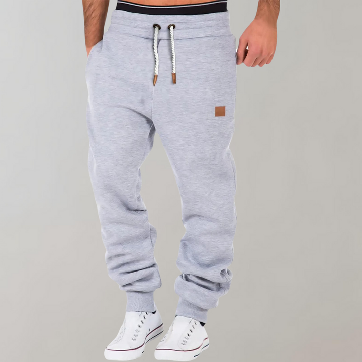 Kilvon | Herren Jogginghose mit Bündchen Freizeithose