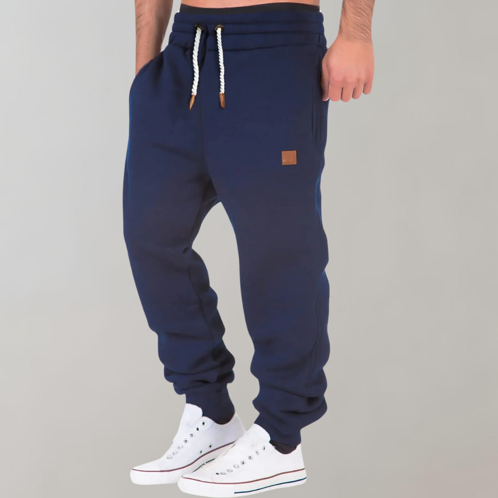 Kilvon | Herren Jogginghose mit Bündchen Freizeithose