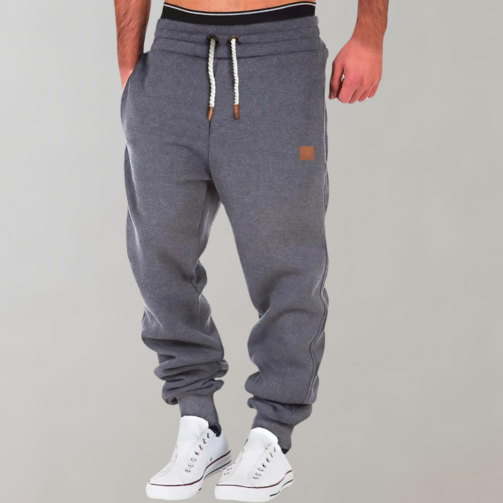 Kilvon | Herren Jogginghose mit Bündchen Freizeithose
