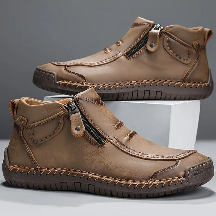 Hugo | Herren Leder Ankle Boot Seitlicher Reißverschluss