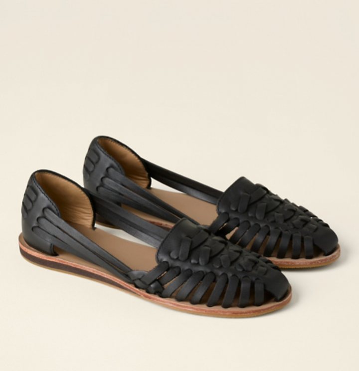 Mara | Damen Geflochtene Ballerinas Flache Schuhe Geschlossene Zehenpartie