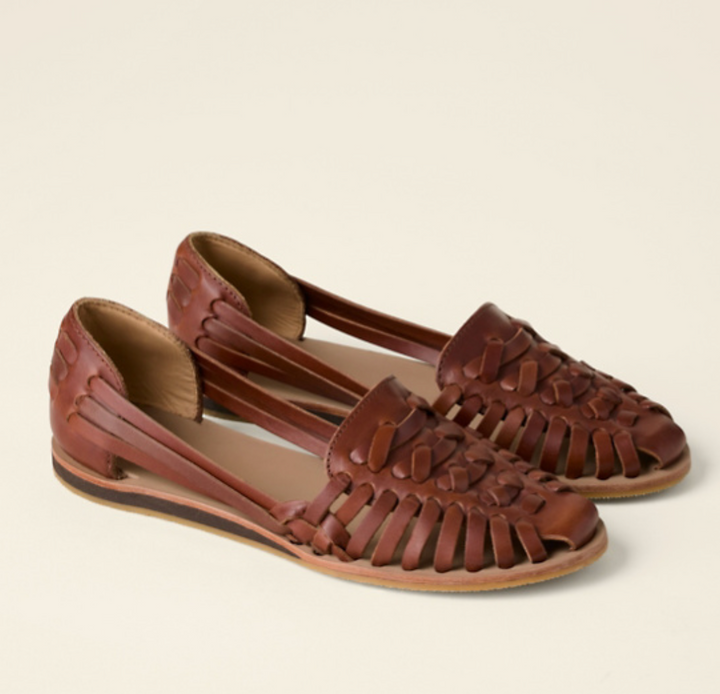 Mara | Damen Geflochtene Ballerinas Flache Schuhe Geschlossene Zehenpartie