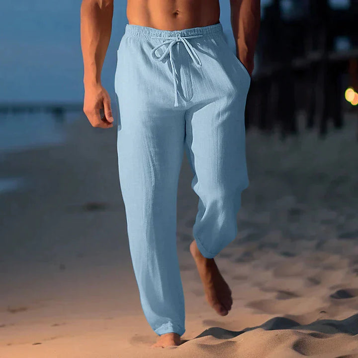 Matteo | Herren hose Elastischer Bund Kordelzug Sommer