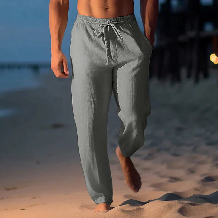 Matteo | Herren hose Elastischer Bund Kordelzug Sommer