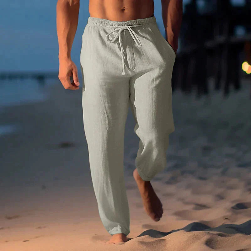 Matteo | Herren hose Elastischer Bund Kordelzug Sommer