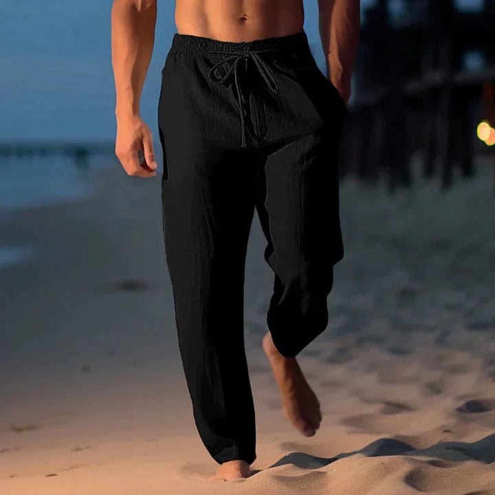 Matteo | Herren hose Elastischer Bund Kordelzug Sommer