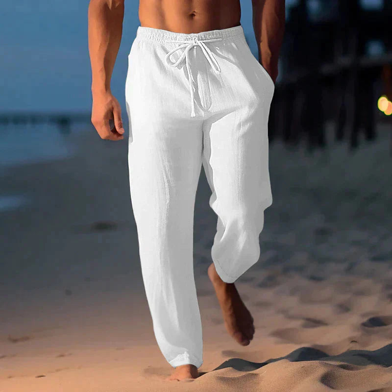 Matteo | Herren hose Elastischer Bund Kordelzug Sommer