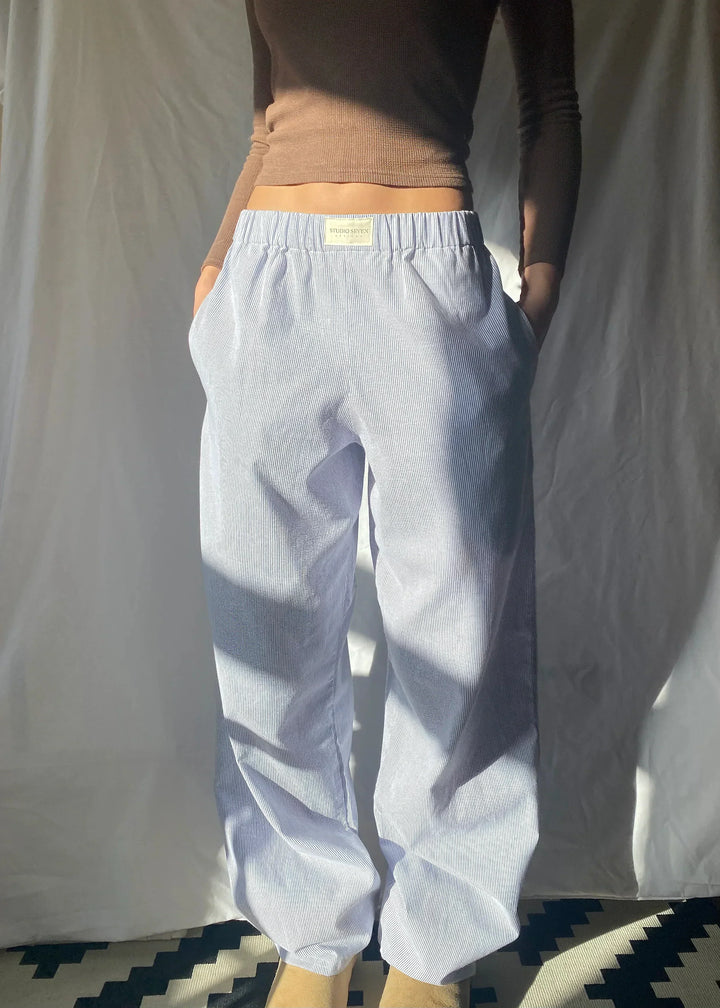 Sabena | Damen Lounge Hose Wide Leg Elastischer Bund Sommer