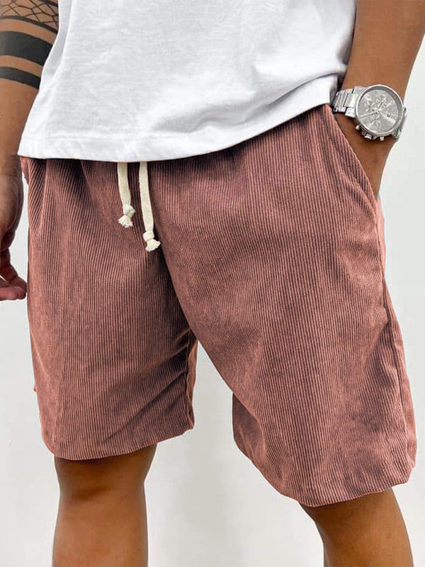 Cordo | Herren Corduroy Shorts Strukturiert Freizeitshorts