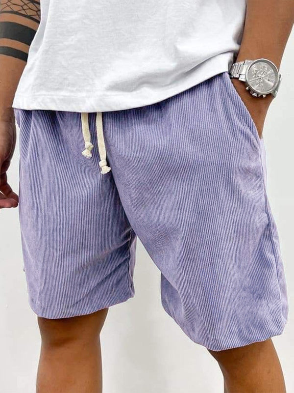 Cordo | Herren Corduroy Shorts Strukturiert Freizeitshorts