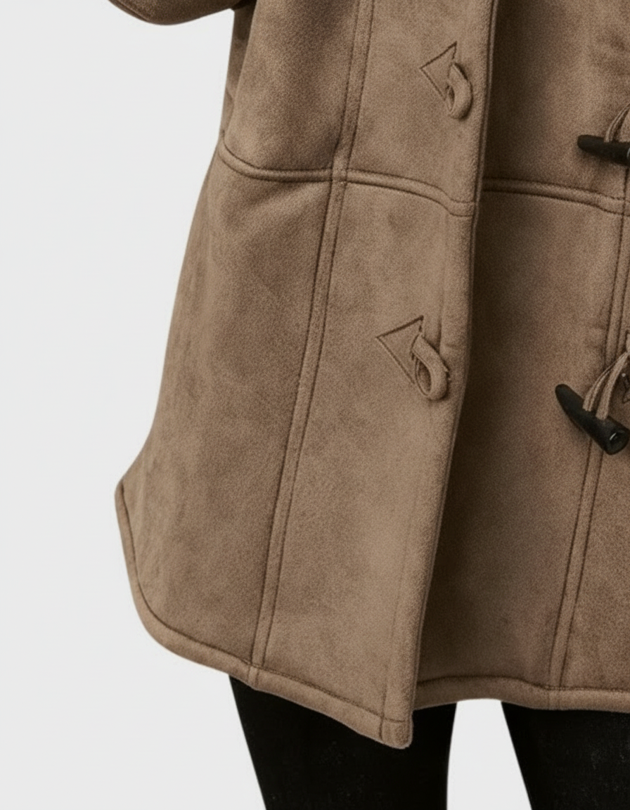 Mila Damen Herbstjacke – Nahaufnahme des Materials und der Kantenverarbeitung