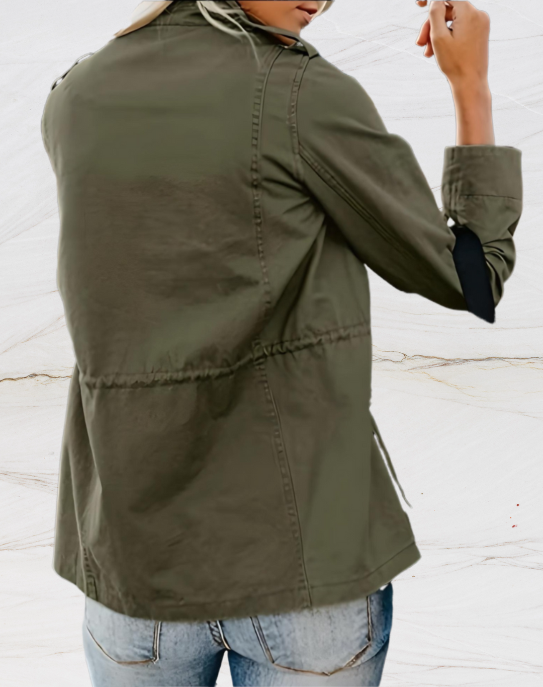 Olifa | Damen Utility Jacke mit Taschen Übergangsjacke