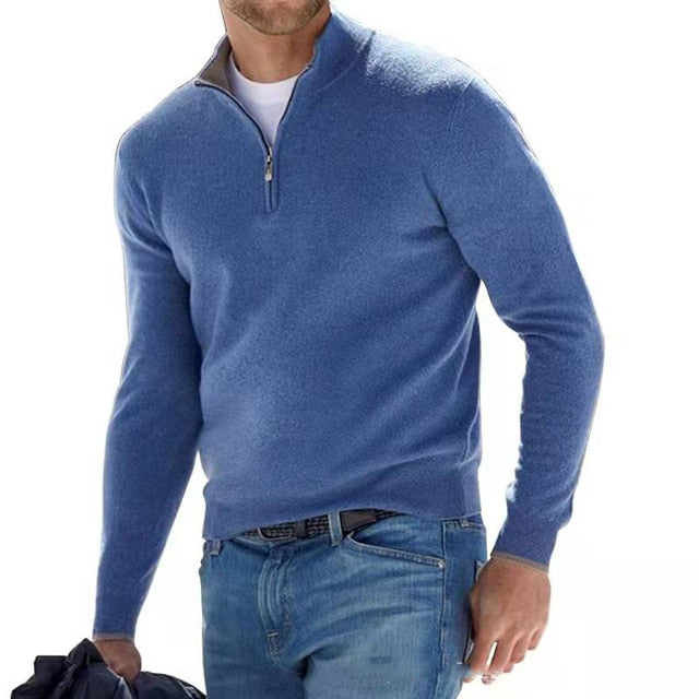 Pieter | Herren Troyer Pullover Half-Zip Slim