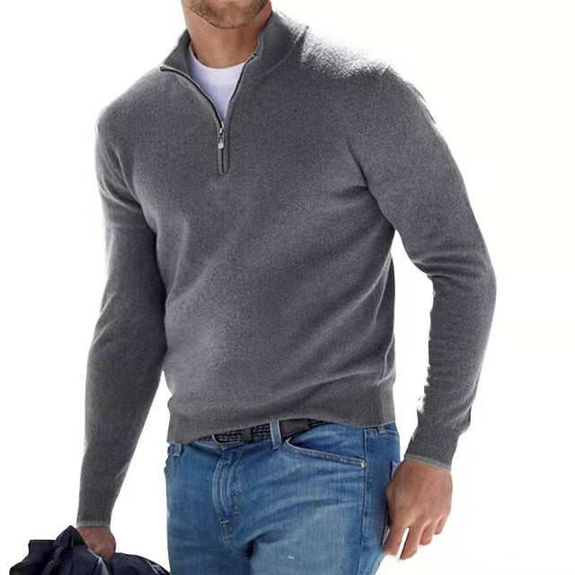 Pieter | Herren Troyer Pullover Half-Zip Slim
