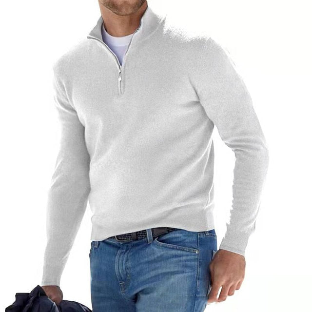 Pieter | Herren Troyer Pullover Half-Zip Slim