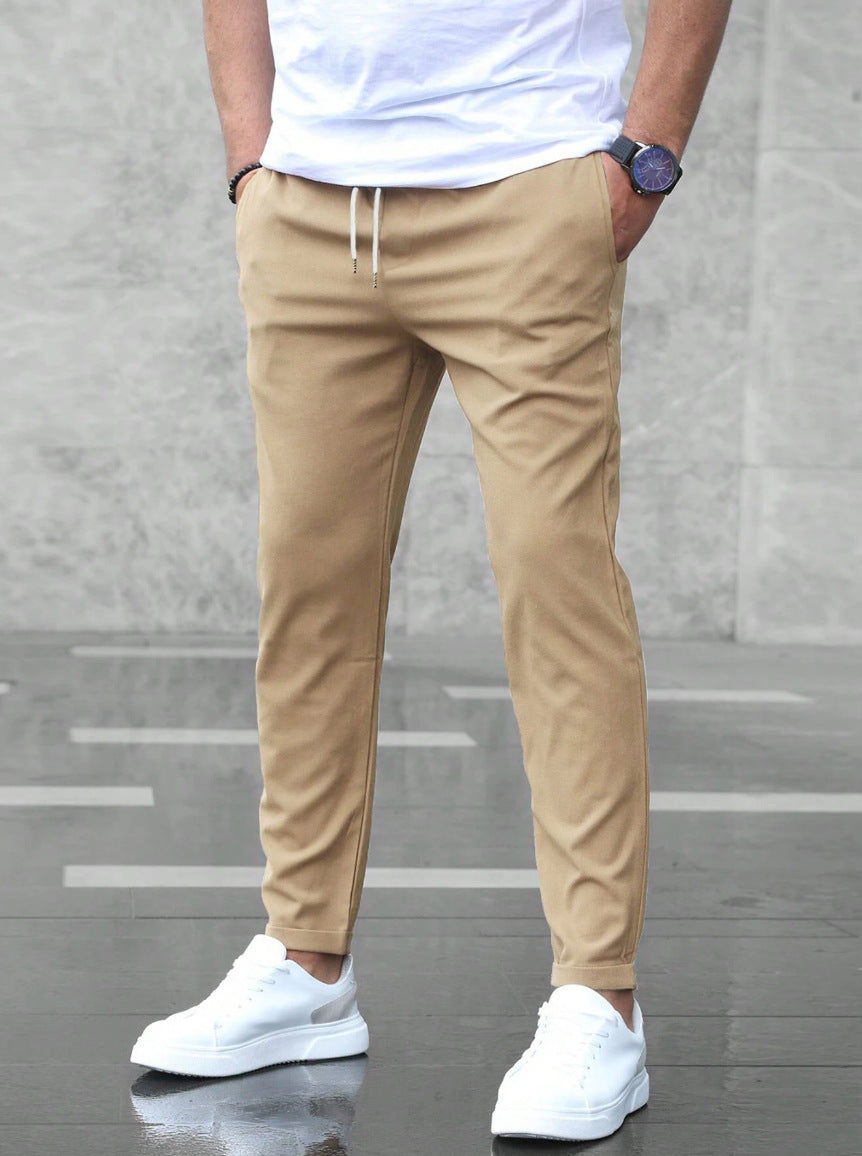Koen | Herren Jogger Chino Slim Fit Tunnelzug Stretch