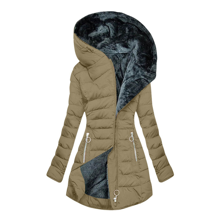 Veldrun | Damen Steppjacke mit Kapuze Winterjacke
