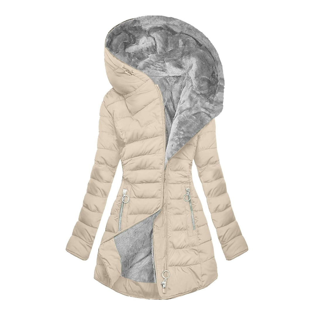 Veldrun | Damen Steppjacke mit Kapuze Winterjacke