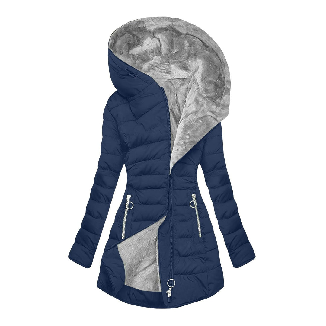 Veldrun | Damen Steppjacke mit Kapuze Winterjacke