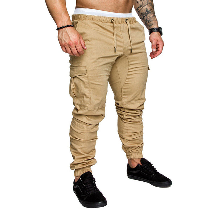 Rex | Herren Cargo Jogger Hose Elastischer Bund Slim Fit Freizeithose