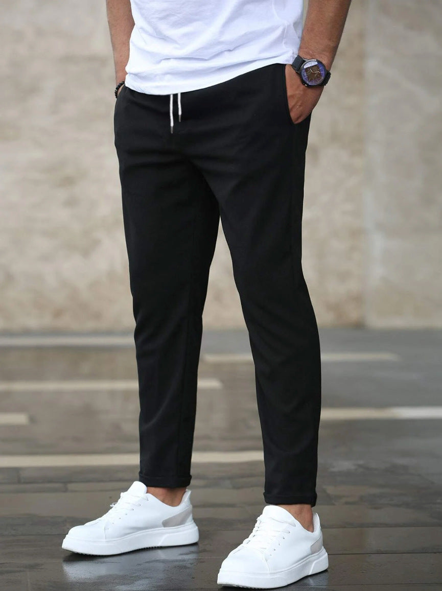 Koen | Herren Jogger Chino Slim Fit Tunnelzug Stretch