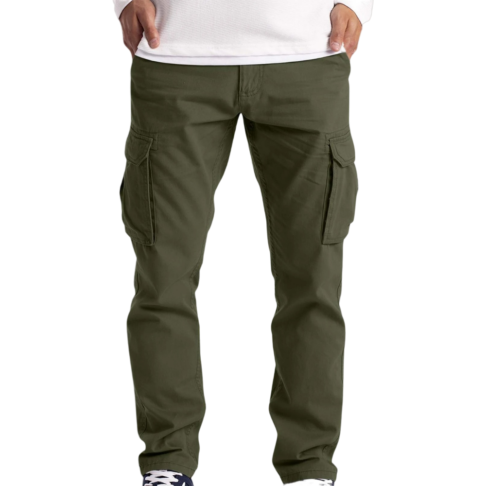 Cruz | Herren Cargohose Slim Fit Freizeithose mit Seitentaschen