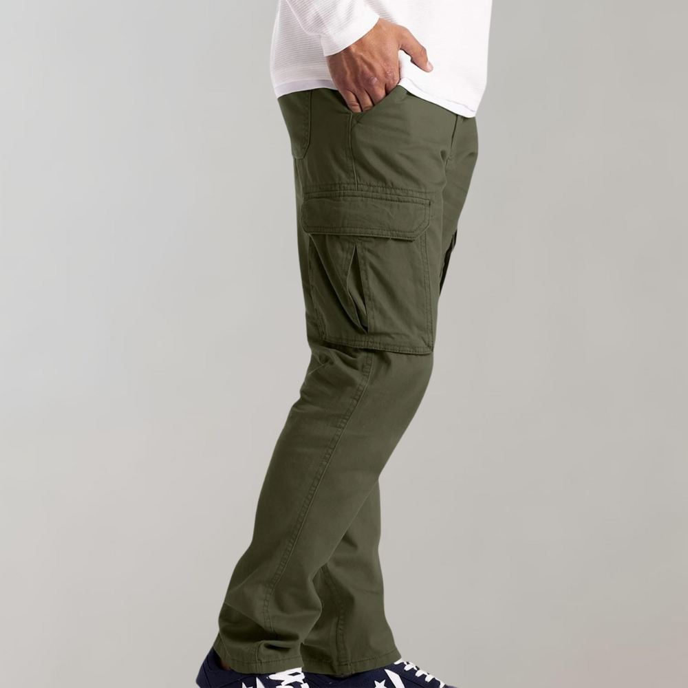 Cruz | Herren Cargohose Slim Fit Freizeithose mit Seitentaschen