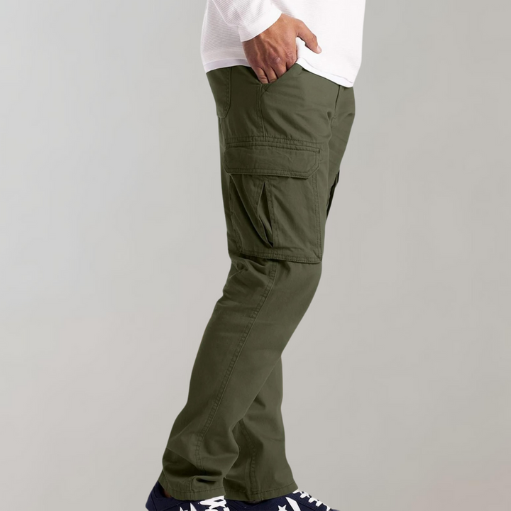 Cruz | Herren Cargohose Slim Fit Freizeithose mit Seitentaschen