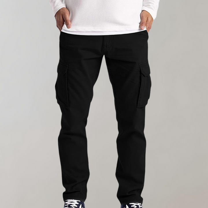 Cruz | Herren Cargohose Slim Fit Freizeithose mit Seitentaschen