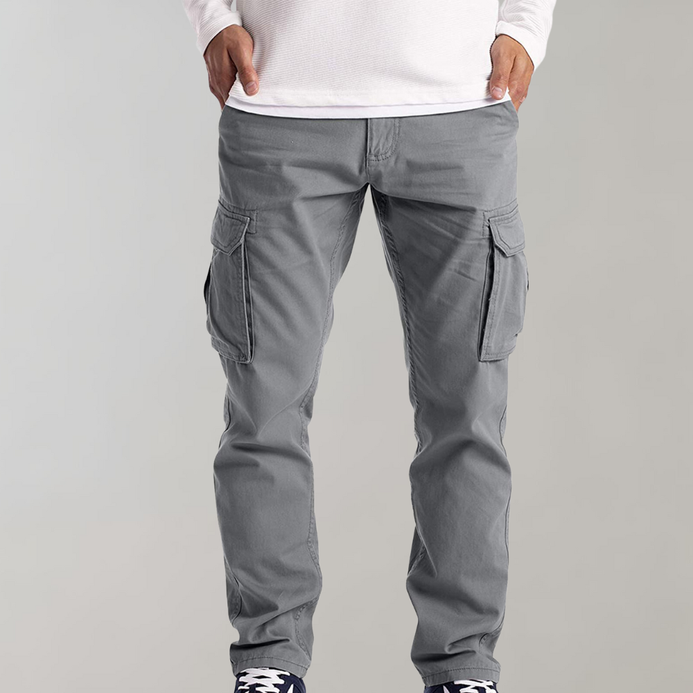 Cruz | Herren Cargohose Slim Fit Freizeithose mit Seitentaschen