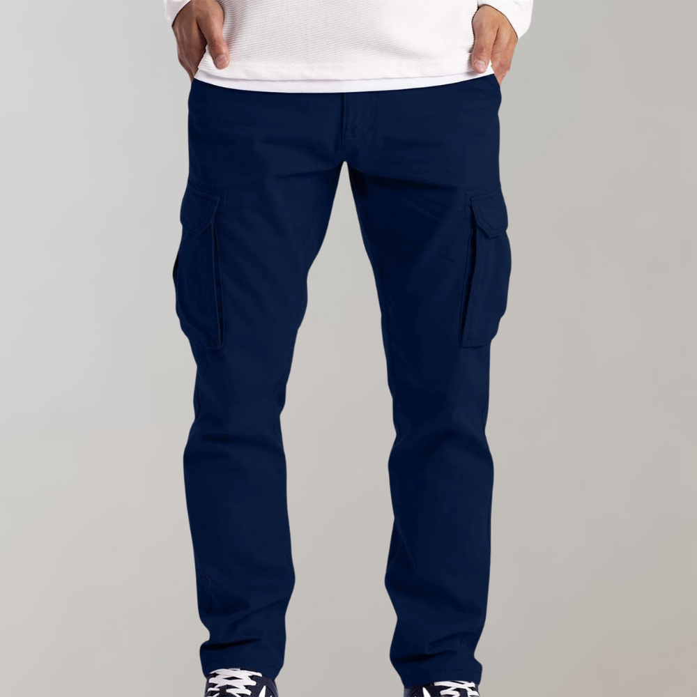 Cruz | Herren Cargohose Slim Fit Freizeithose mit Seitentaschen