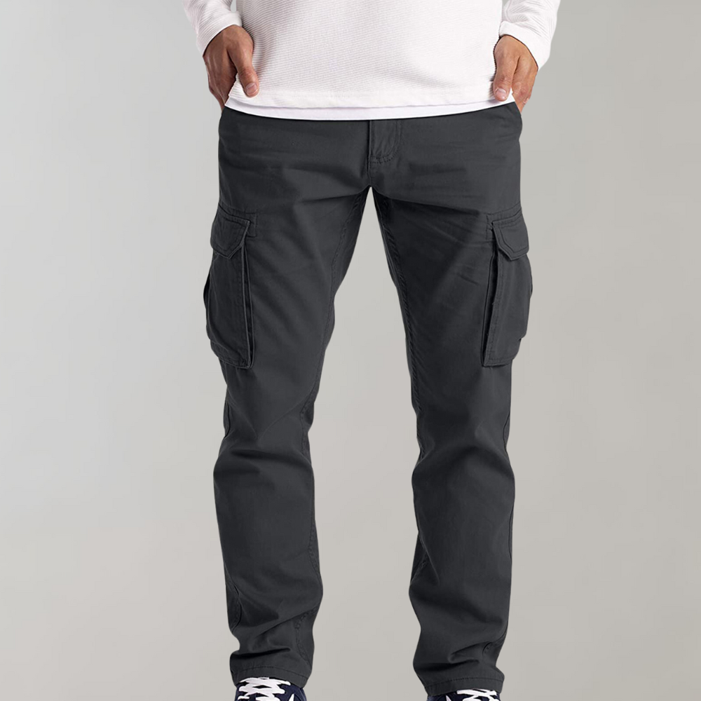 Cruz | Herren Cargohose Slim Fit Freizeithose mit Seitentaschen