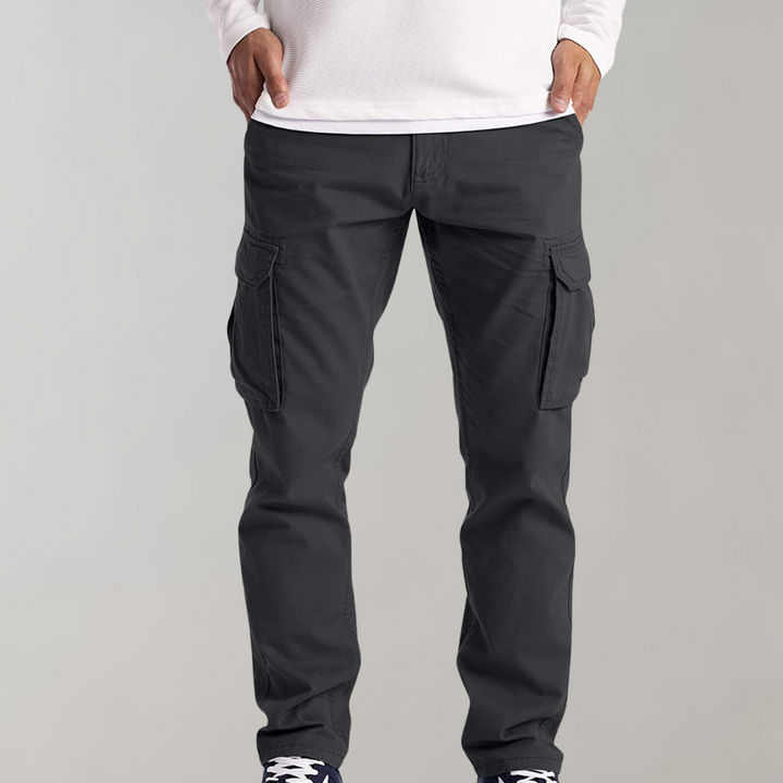 Cruz | Herren Cargohose Slim Fit Freizeithose mit Seitentaschen