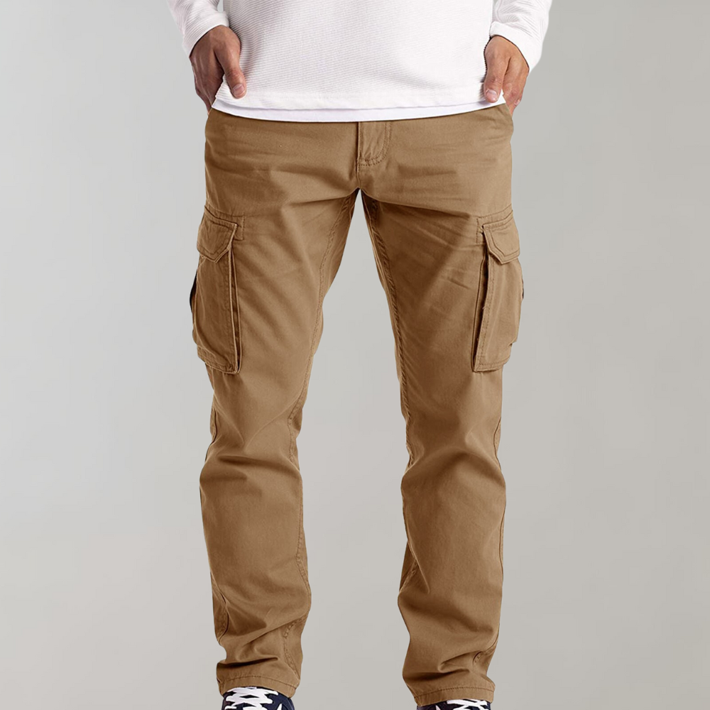 Cruz | Herren Cargohose Slim Fit Freizeithose mit Seitentaschen
