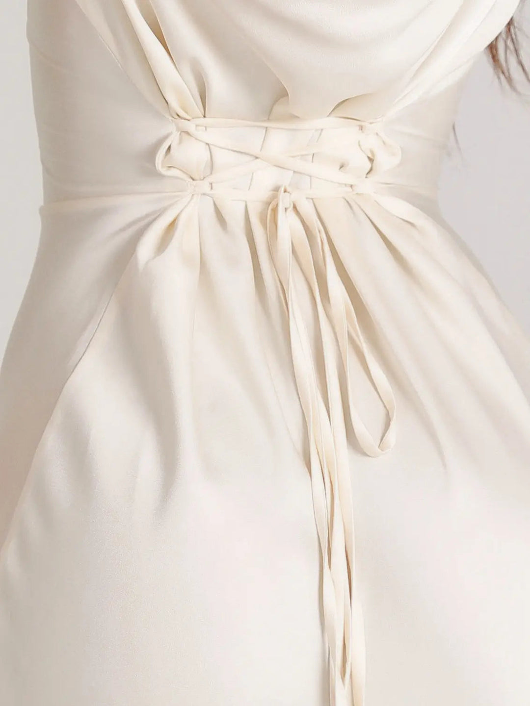 Aria | Damen Maxi Kleid Langarm Fließend Elegant Abendkleid