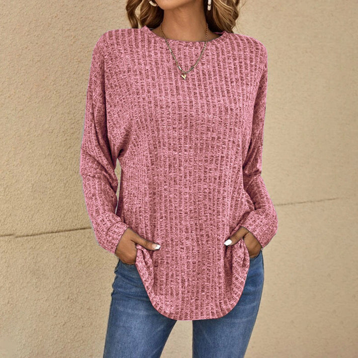 Lisa | Damen-Pullover mit Rundhalsausschnitt und Struktur