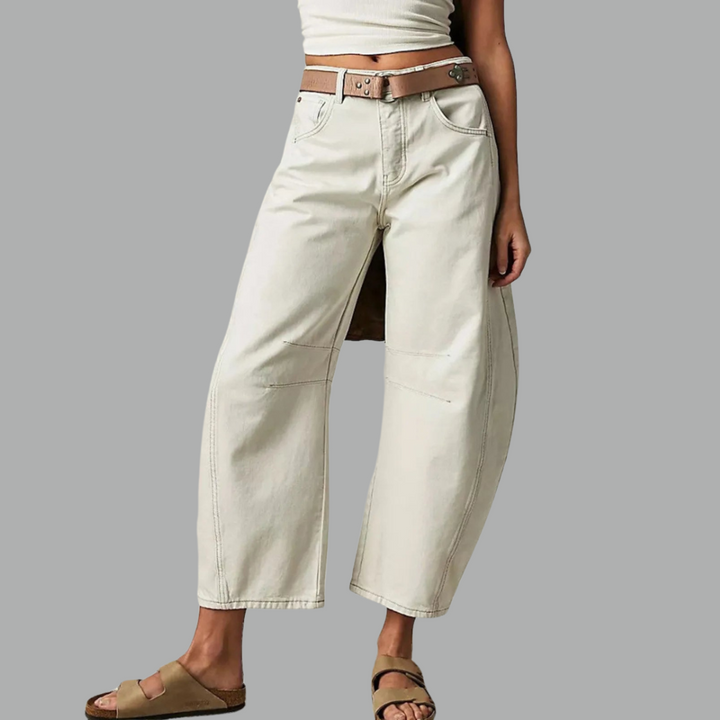 Fessa | Damen Barrel Jeans Low Waist Wide Leg