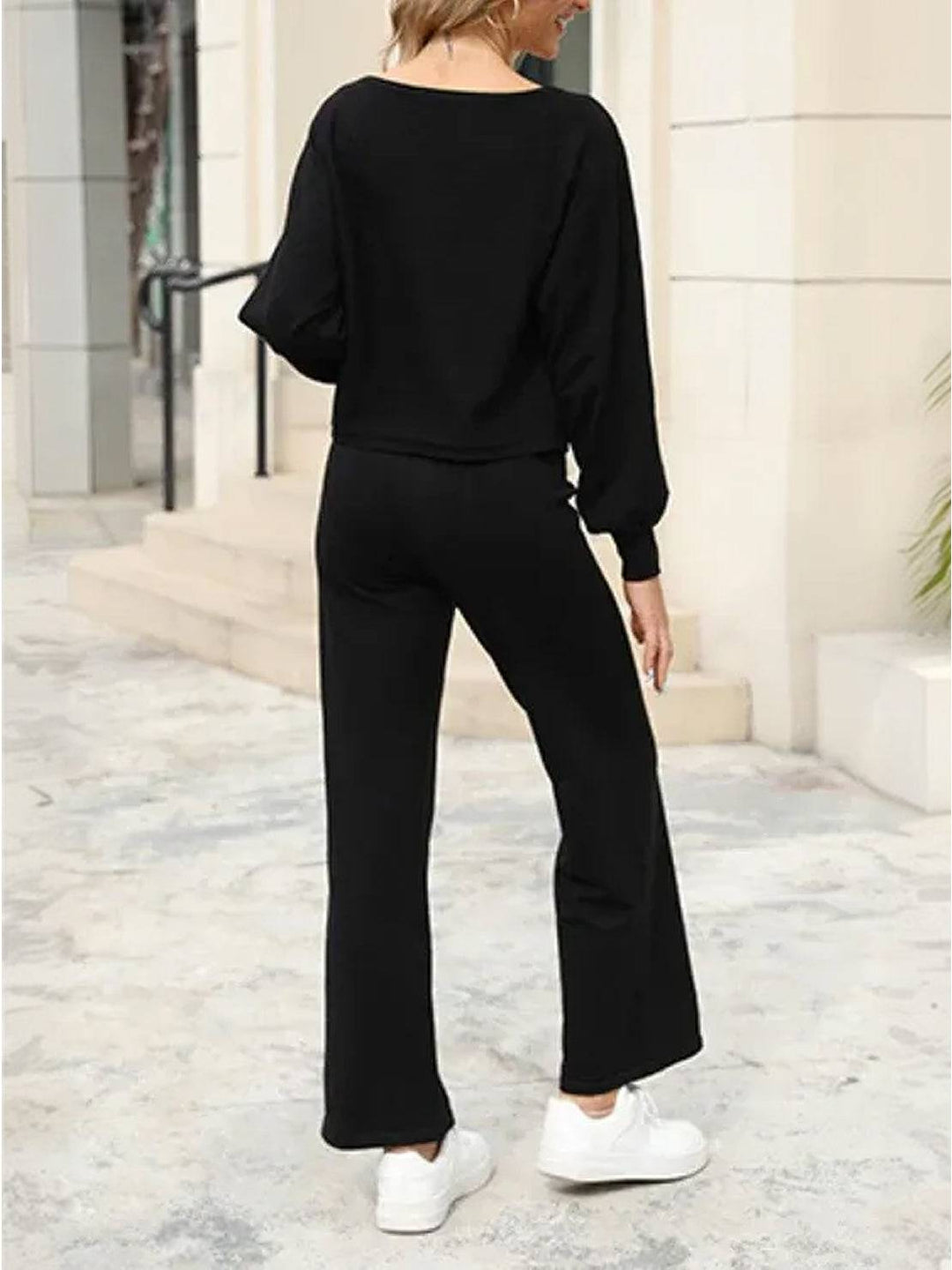 Hazy | Damen Set Zweiteiler Weithose Oversized Pullover
